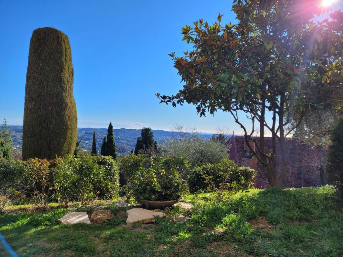Clim Jardin Et Parking Prive -Piscine Tennis Et Park Vue Mer Grasse Dış mekan fotoğraf